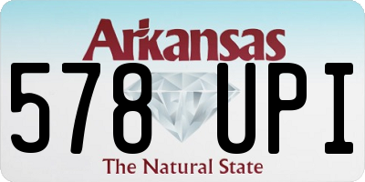 AR license plate 578UPI