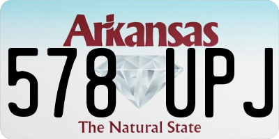 AR license plate 578UPJ