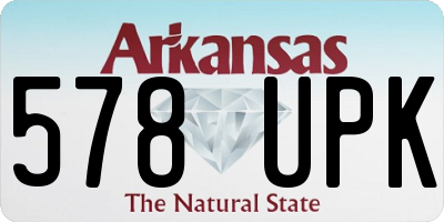 AR license plate 578UPK