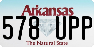AR license plate 578UPP