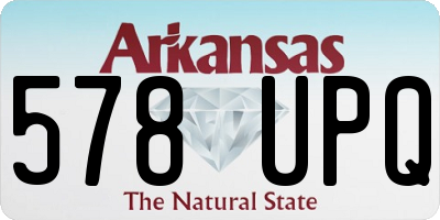 AR license plate 578UPQ