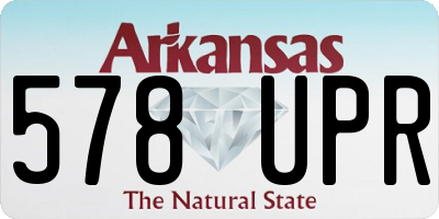AR license plate 578UPR
