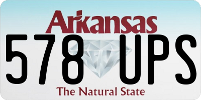 AR license plate 578UPS