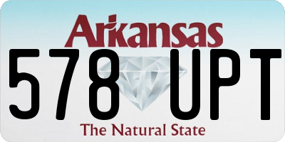 AR license plate 578UPT