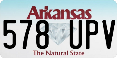 AR license plate 578UPV