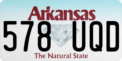 AR license plate 578UQD