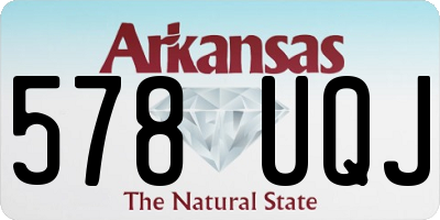 AR license plate 578UQJ