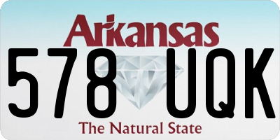 AR license plate 578UQK
