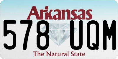 AR license plate 578UQM