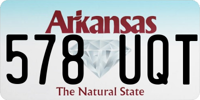 AR license plate 578UQT