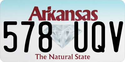 AR license plate 578UQV