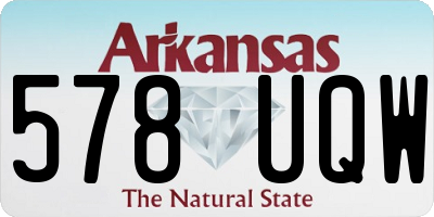 AR license plate 578UQW
