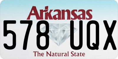 AR license plate 578UQX