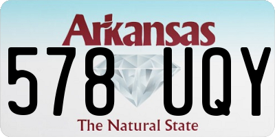 AR license plate 578UQY