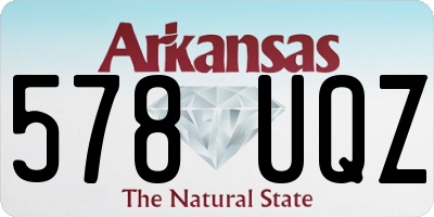 AR license plate 578UQZ