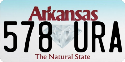 AR license plate 578URA