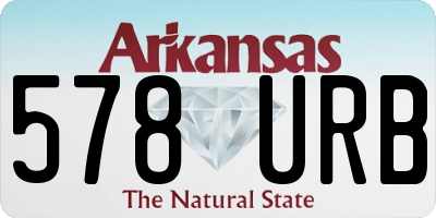 AR license plate 578URB