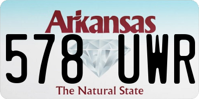 AR license plate 578UWR