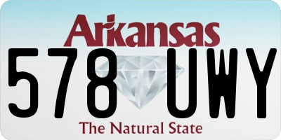 AR license plate 578UWY