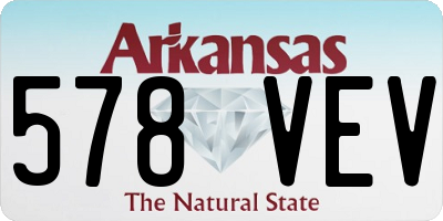 AR license plate 578VEV