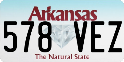 AR license plate 578VEZ