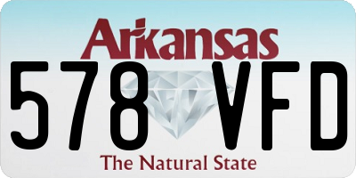 AR license plate 578VFD