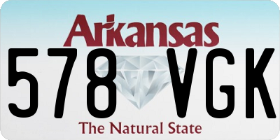 AR license plate 578VGK