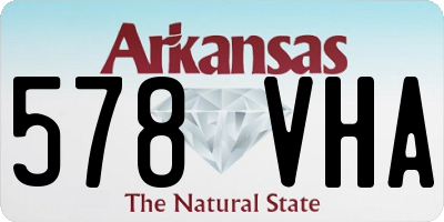 AR license plate 578VHA