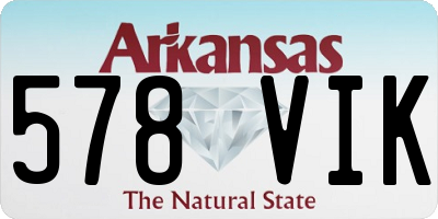 AR license plate 578VIK