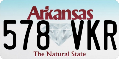 AR license plate 578VKR