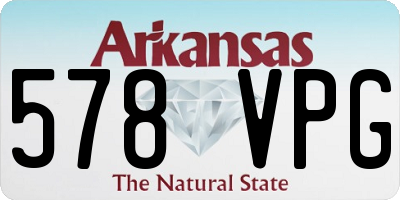 AR license plate 578VPG