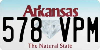 AR license plate 578VPM