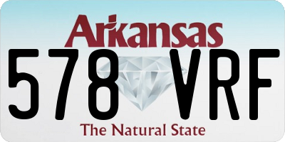 AR license plate 578VRF
