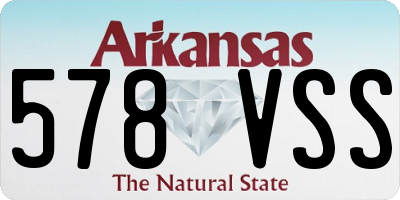 AR license plate 578VSS