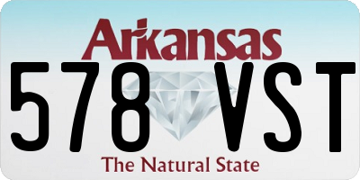 AR license plate 578VST