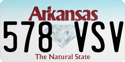 AR license plate 578VSV