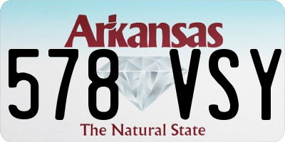 AR license plate 578VSY
