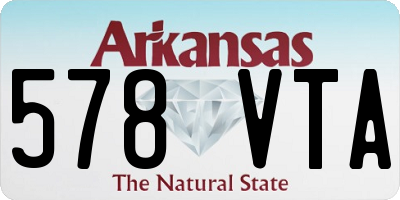 AR license plate 578VTA