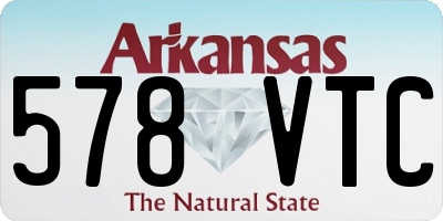 AR license plate 578VTC