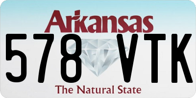 AR license plate 578VTK