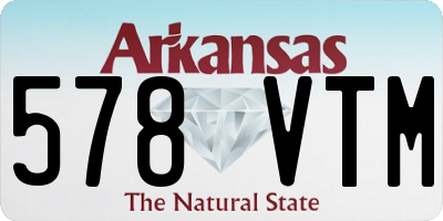 AR license plate 578VTM