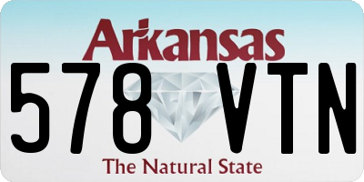 AR license plate 578VTN