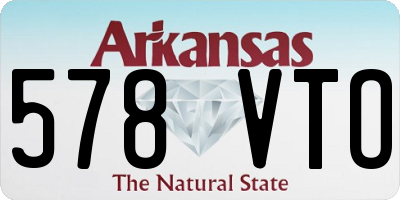 AR license plate 578VTO
