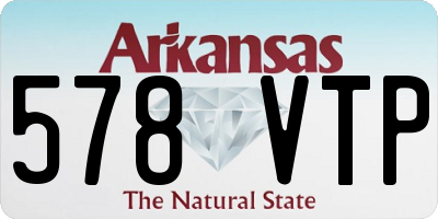 AR license plate 578VTP