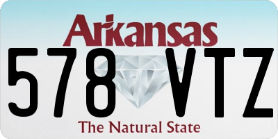 AR license plate 578VTZ