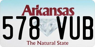 AR license plate 578VUB