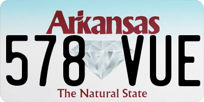 AR license plate 578VUE