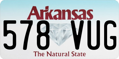AR license plate 578VUG