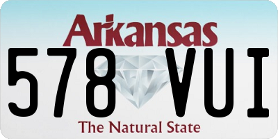 AR license plate 578VUI