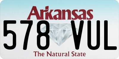 AR license plate 578VUL